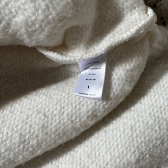 🧡3/15 NWT Ellen Degeneres Love White Red Sweatshirt Women L - Picture 6 of 9